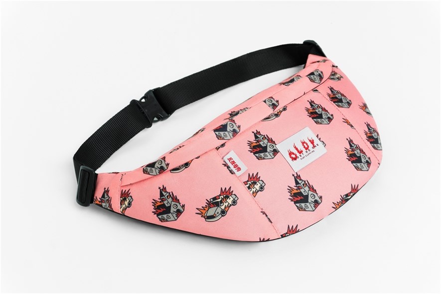 Большая Поясная Сумка Oldy fire police pink