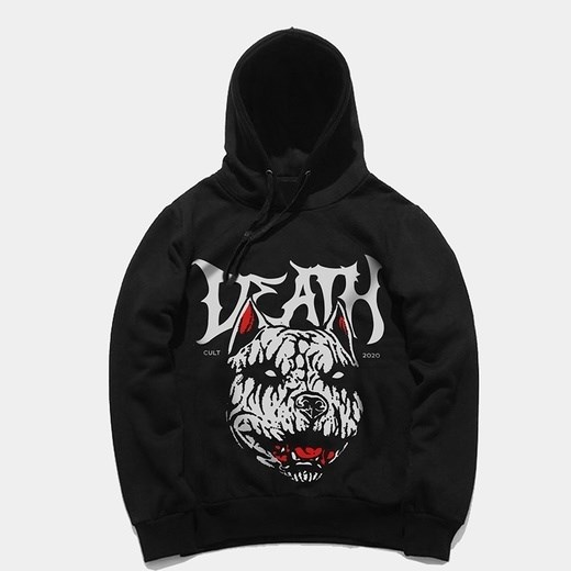 Худи КУЛЬТУРА oversize "Death", с начесом, черный