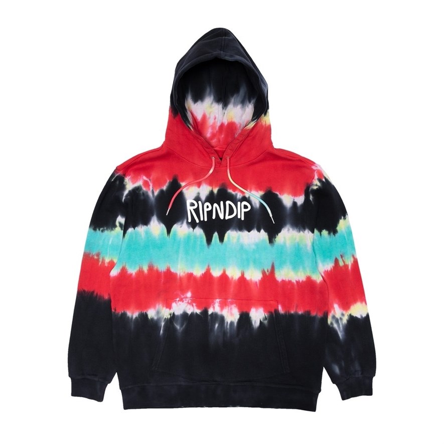 RIPNDIP Толстовка Rugger Logo Hoodie Tie Dye