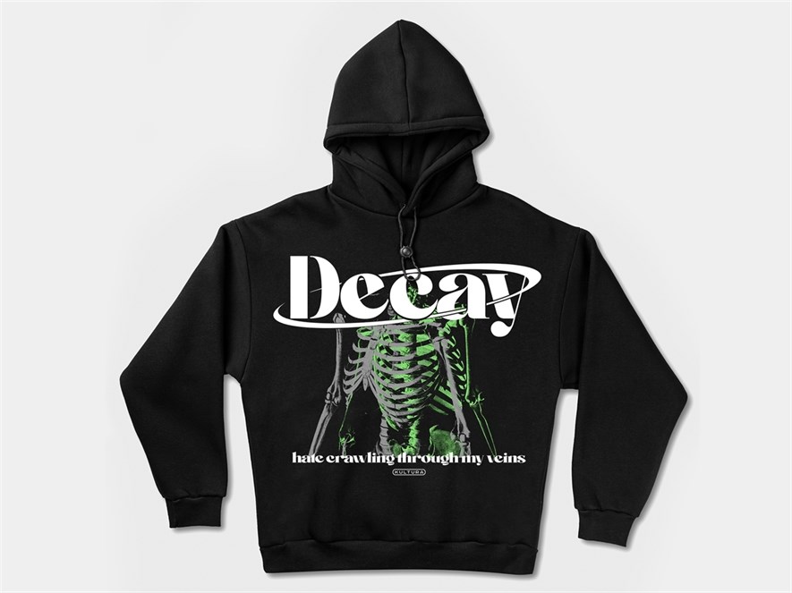 Худи КУЛЬТУРА oversize "Decay", черный