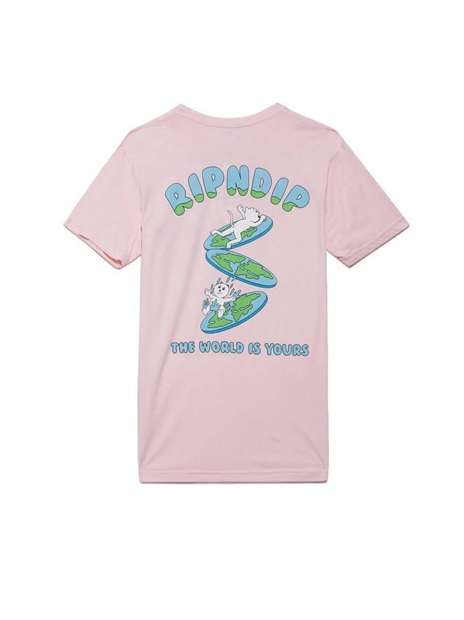 Футболка RIPNDIP The World Is Yours Tee Light Pink