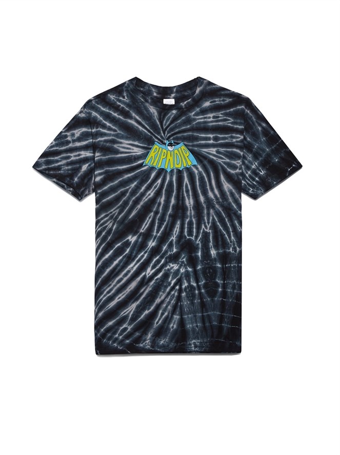 Футболка RIPNDIP CatmanTee Black Spiral Tie Dye