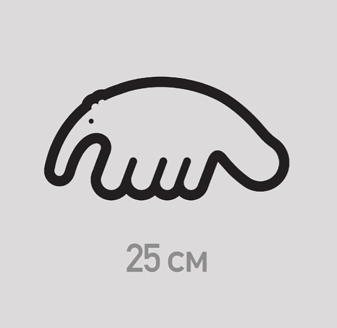 Наклейка ANTEATER Sticker-Mini-Logo-Black