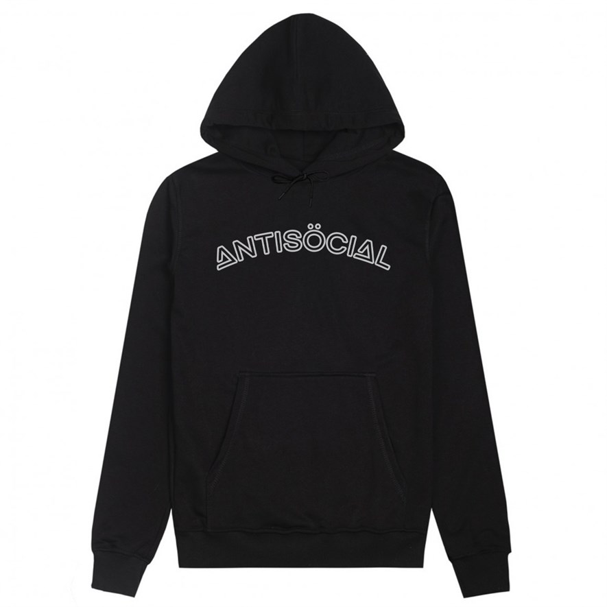 Худи ANTISOCIAL черное Logo 2.0