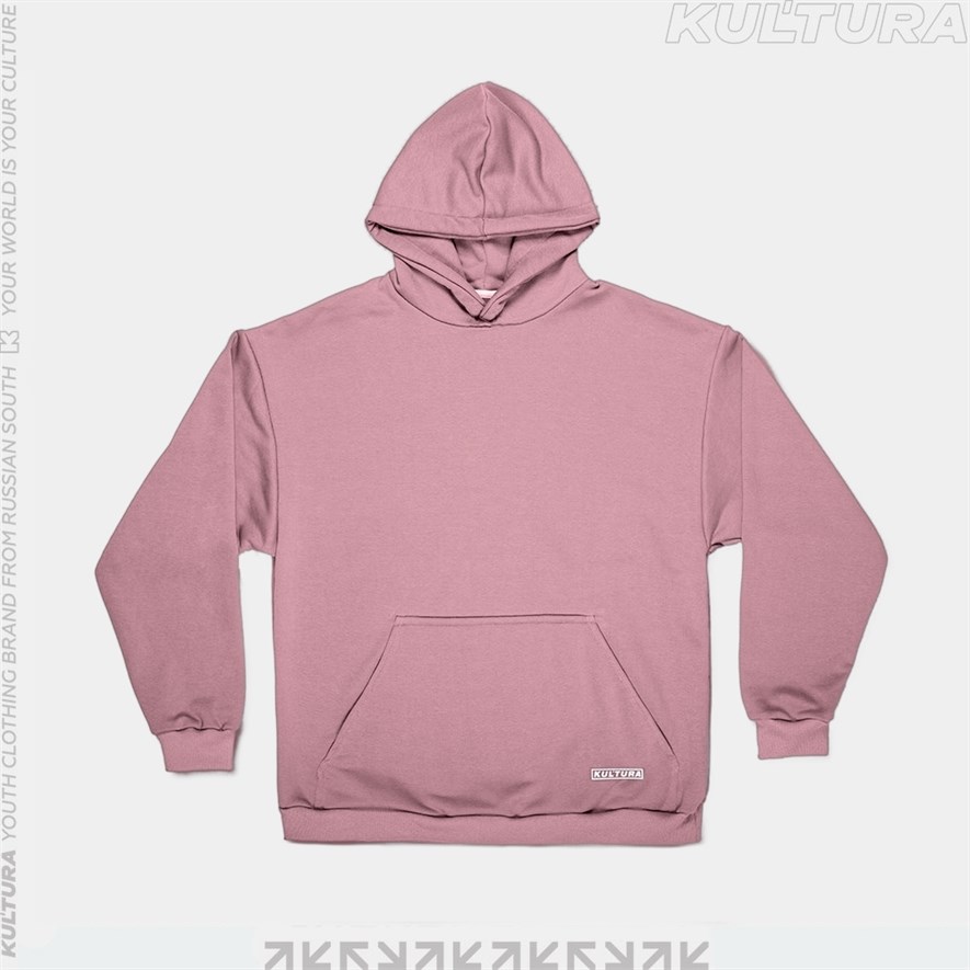 Худи КУЛЬТУРА oversize  "basic" 2.0, с начесом, марсала