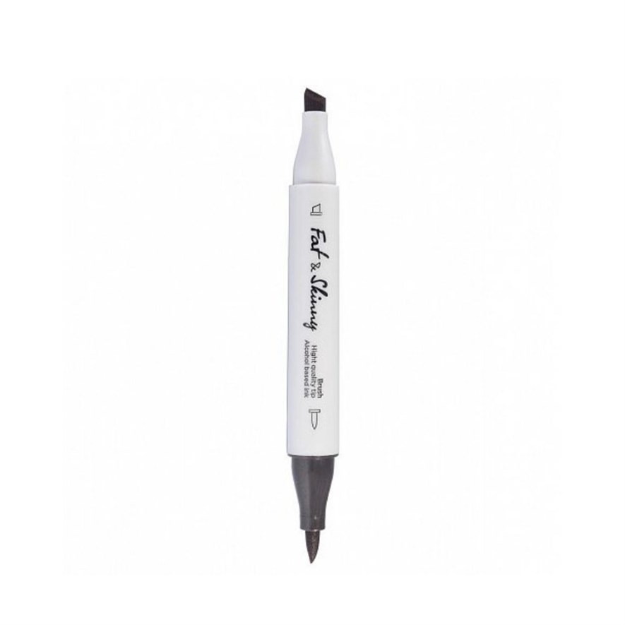 Y623 brush-маркер Fat&Skinny спиртовой двусторонний
