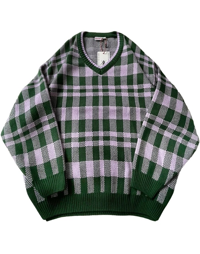БИЧ Джемпер "Шашки" green
