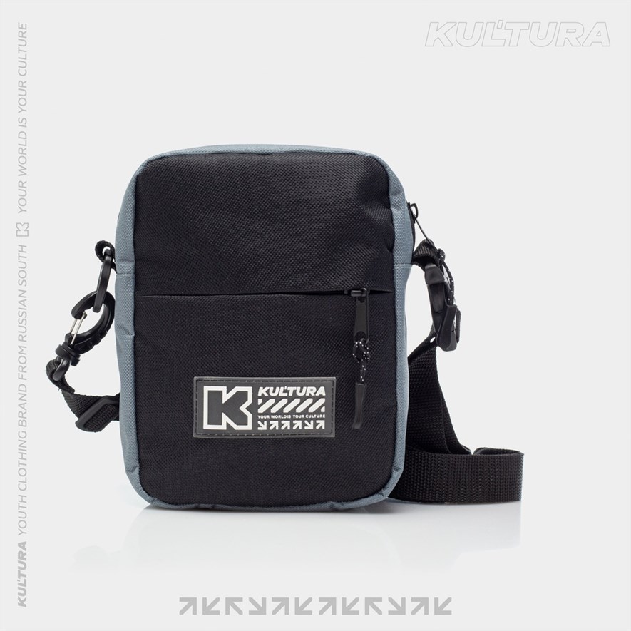 Cумка мессенджер КУЛЬТУРА "BOX LOGO", серый