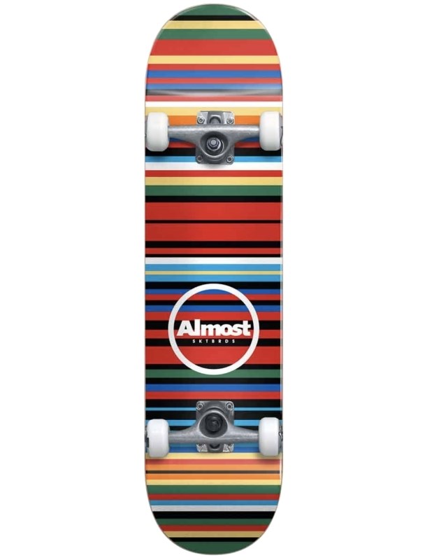 Скейт в сборе Almost THIN STRIPS FP  BLACK (7.75)