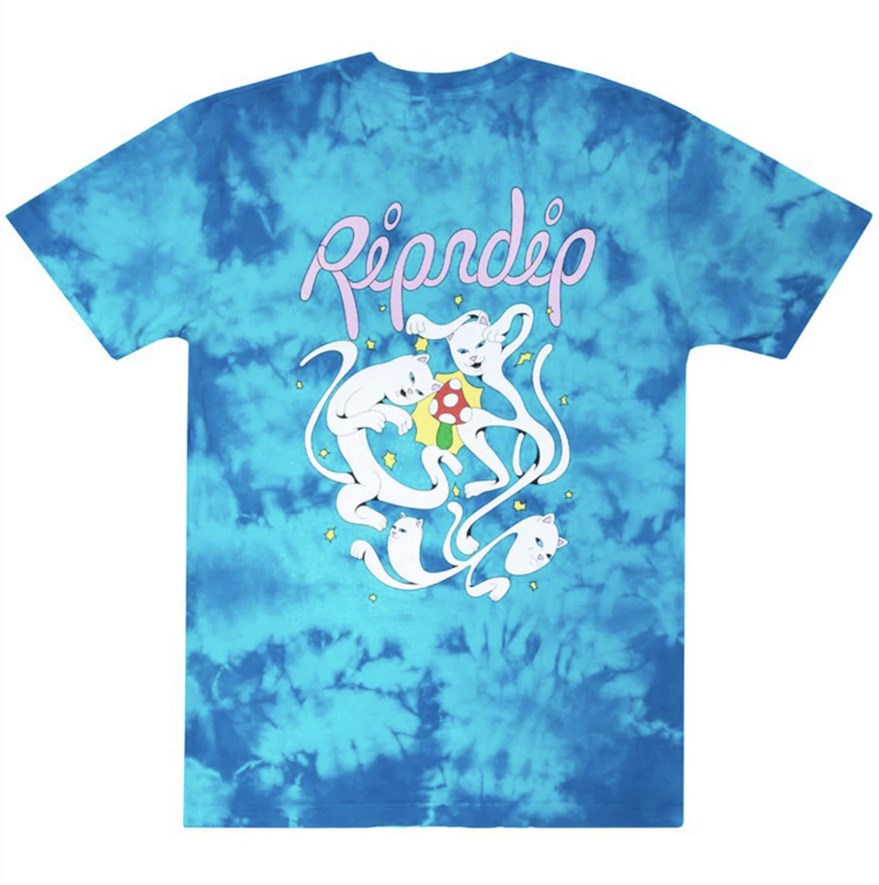Футболка RIPNDIP The Magic Touch Tee Teal Lightning Wash