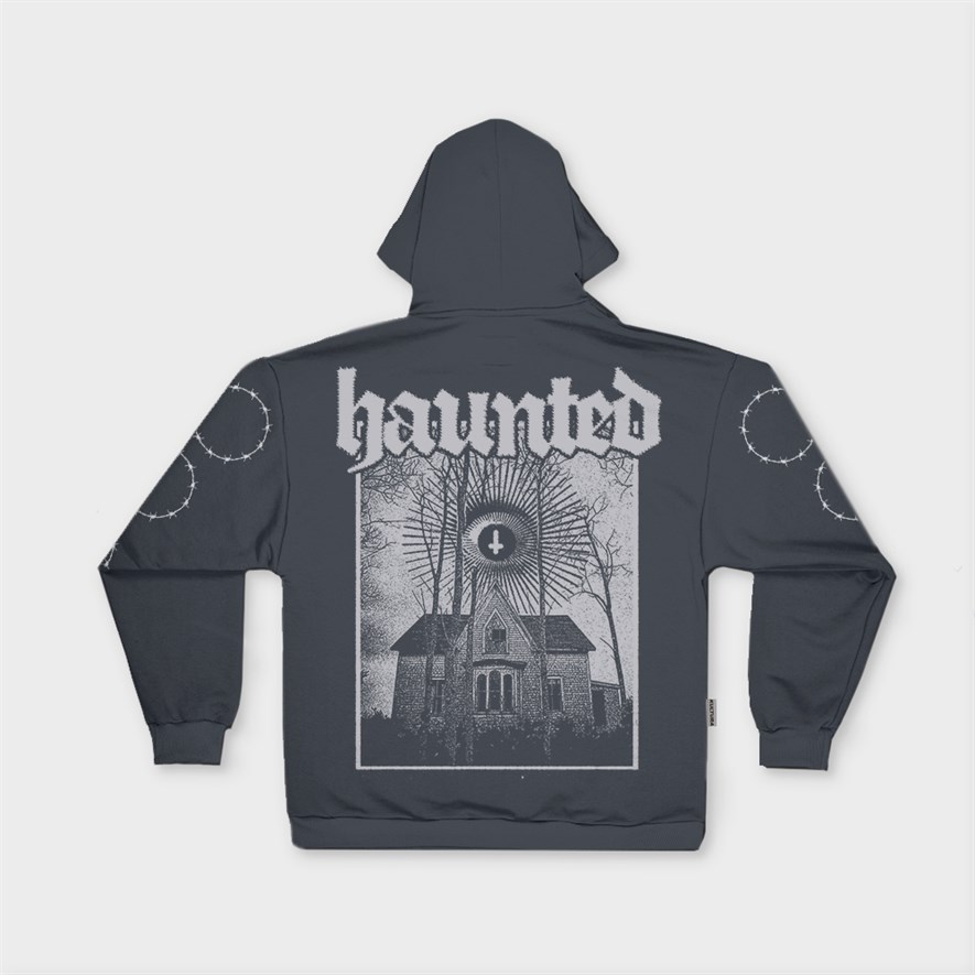 Худи КУЛЬТУРА oversize  "Haunted",  графит