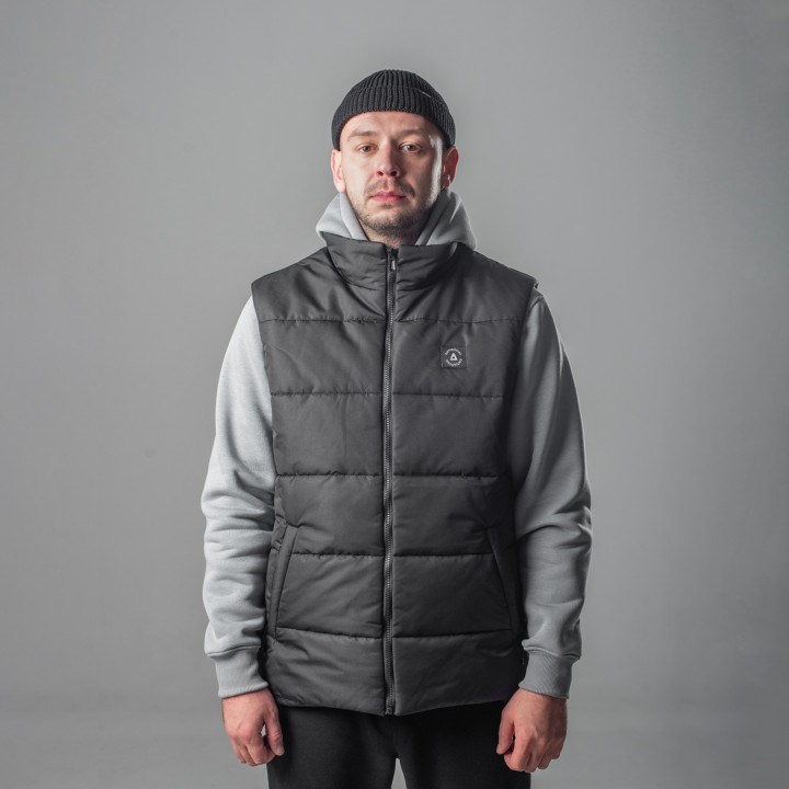 Жилетка Anti Social черная Zip Down