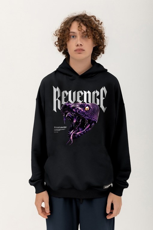 Худи КУЛЬТУРА oversize "Revenge", черный