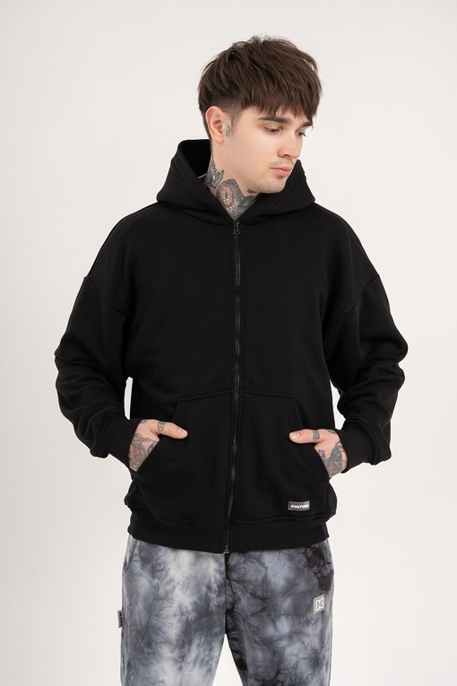 Зиппер КУЛЬТУРА oversize  "basic", черный