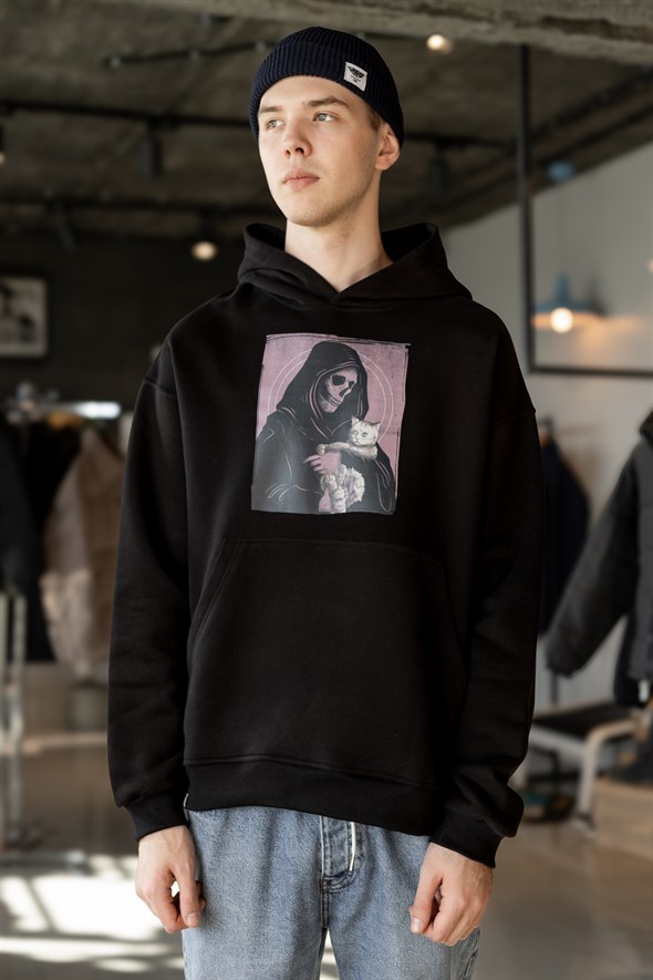Худи Бордшоп#1 oversize Смерть черный