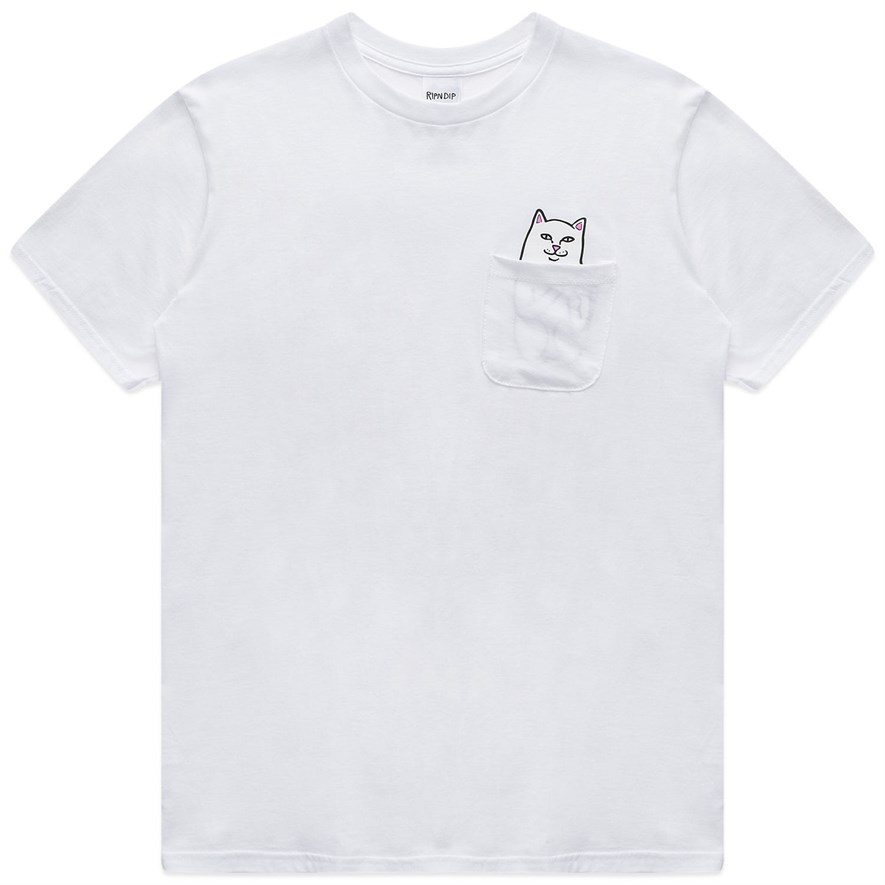 Футболка RIPNDIP Lord Nermal Pocket Tee White