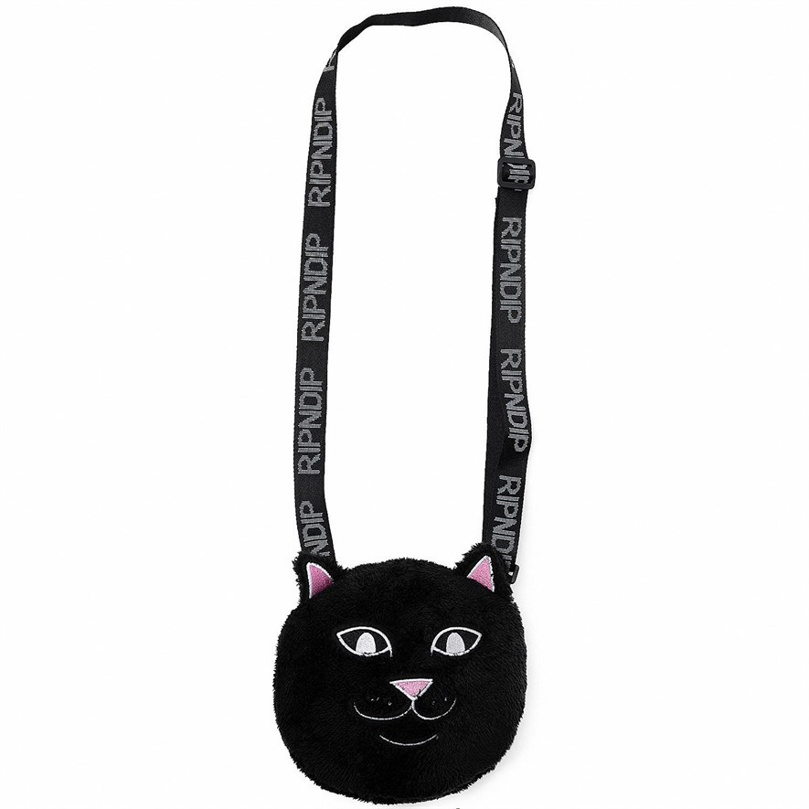 Сумка через Плечо RIPNDIP Lord Alien Sherpa Crossbody Bag Black