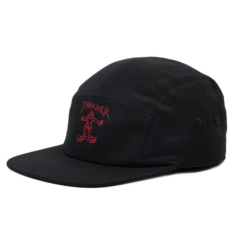 Кепка Thrasher GONZ пятипанелька black red