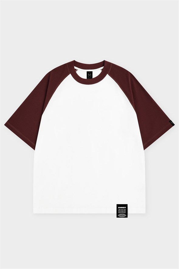 Футболка SHMOT "REGLAN DELUXE COMBO", бордовый