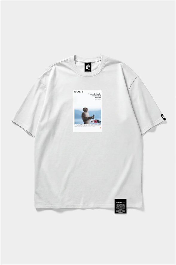 Футболка SHMOT "WALKMAN", MONO белый