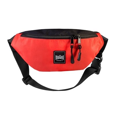 Поясная сумка "Тайна" Colorblock красно-черный таслон