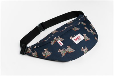 Большая Поясная Сумка Oldy birds 2 navy