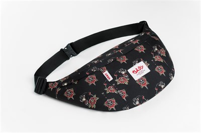 Большая Поясная Сумка Oldy pantera rose black