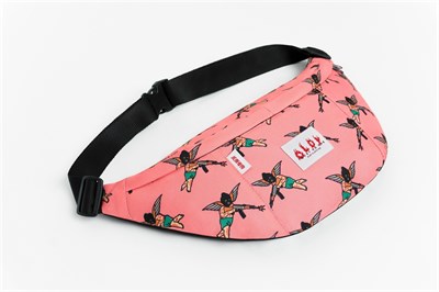 Большая Поясная Сумка Oldy mask and gun lt red