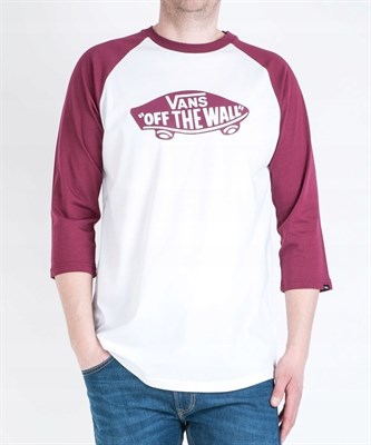 Vans Футболка V00XXMTD3 OTW RAGLAN white-rhumba red