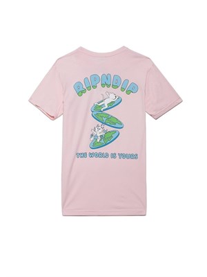 Футболка RIPNDIP The World Is Yours Tee Light Pink