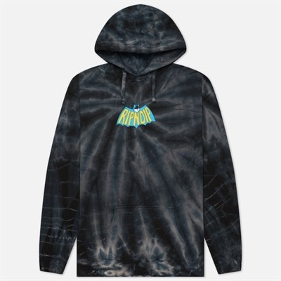 Толстовка RIPNDIP Catman Hoodie Black Spiral Tie Dye