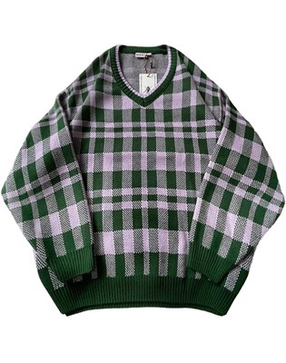 БИЧ Джемпер "Шашки" green