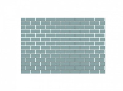 Стикер Brick Wall / серая стена 8x12 см.