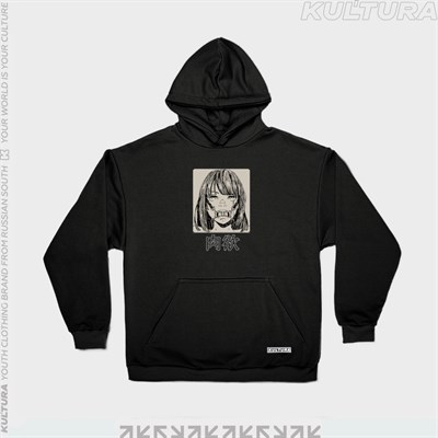 Худи КУЛЬТУРА oversize  "Anime", черный
