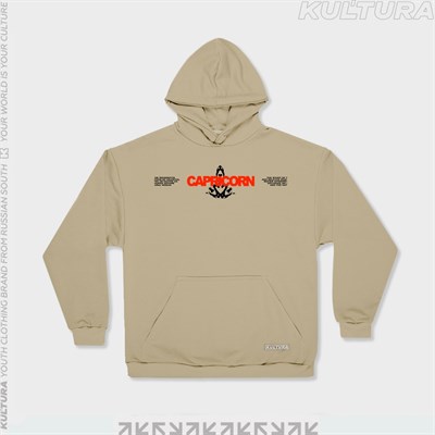 Худи КУЛЬТУРА oversize  "Carpicorn", бежевый