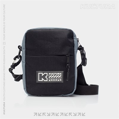 Cумка мессенджер КУЛЬТУРА "BOX LOGO", серый