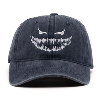 Кепка Бордшоп#1 v2 smile синий (белый принт)