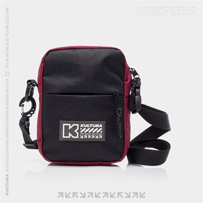 Cумка мессенджер КУЛЬТУРА "BOX LOGO", бордовый