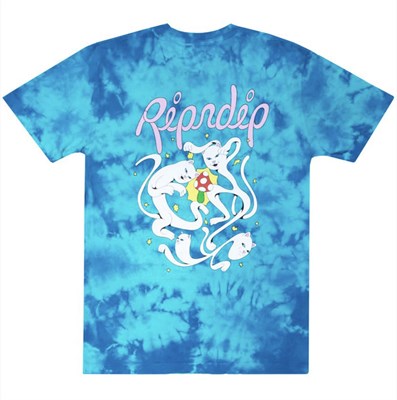 Футболка RIPNDIP The Magic Touch Tee Teal Lightning Wash
