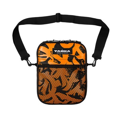 Сумка через плечо ТАЙНА x ЗУКО черный/экокожа/оранж принт