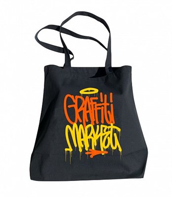 Сумка Graffitimarket x Wekman черная 38x38x16см.