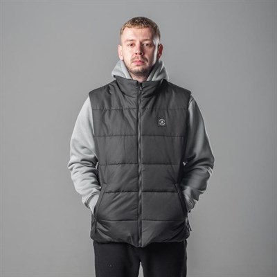 Жилетка Anti Social серая Zip Down