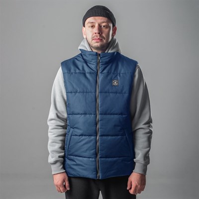Жилетка Anti Social cиняя Zip Down