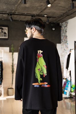 Лонгслив БОРДШОП#1 Blood skate черный