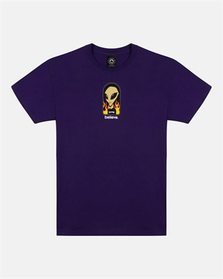 Футболка Thrasher THRASHER X AWS - BELIEVE Purple