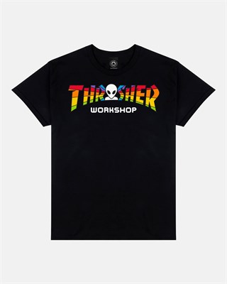 Футболка THRASHER X AWS - SPECTRUM Black