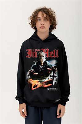 Худи КУЛЬТУРА oversize "In hell", черный
