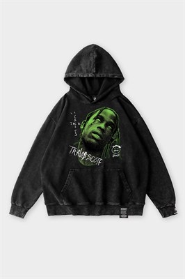 Худи SHMOT "TRAVIS", GARMENT DYE черный