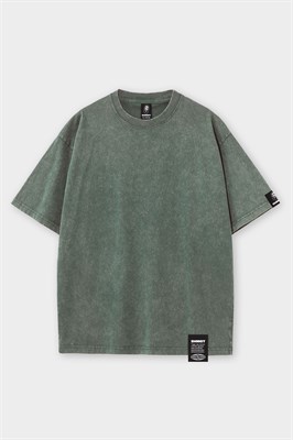 Футболка SHMOT "BLANK", GARMENT DYE зеленый