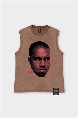 Майка SHMOT "KENYE", GARMENT DYE бежевый